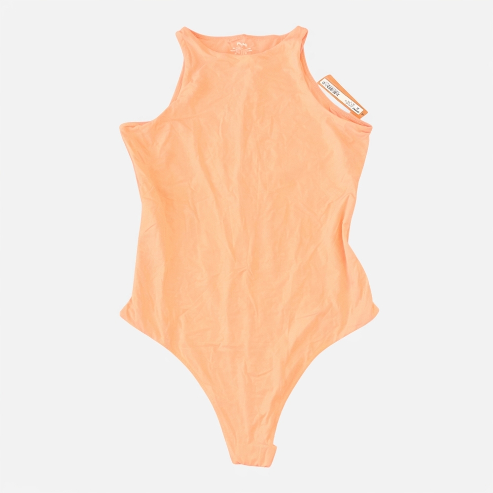 SKIMS Fits Everybody High Neck Bodysuit Faded Nectar XS - Picture 6 of 8
